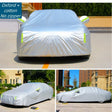 High Quality Universal Grey Car Cover with Fleece Lining & Reflective Sides Waterproof, Scratch & Heat Resistant Size XL (BMW, Mercedes) 4.9m x 1.8m x 1.5m