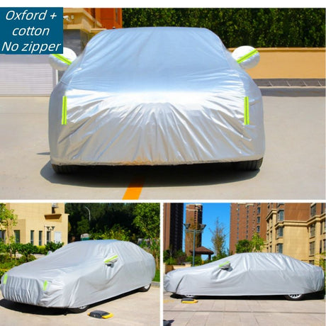 High Quality Universal Grey Car Cover with Fleece Lining & Reflective Sides Waterproof, Scratch & Heat Resistant Size XXL (Vanguard, X-Trail)