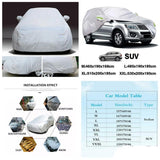 High Quality Universal Grey Car Cover with Fleece Lining & Reflective Sides Waterproof, Scratch & Heat Resistant Size YXXL (V8, Prado)
