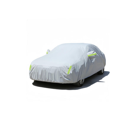 High Quality Universal Grey Car Cover with Fleece Lining & Side Reflectors Waterproof, Scratch & Heat Resistant Size L: Fits Vitz, Passo, Demio 4.7m x 1.8m x 1.5m