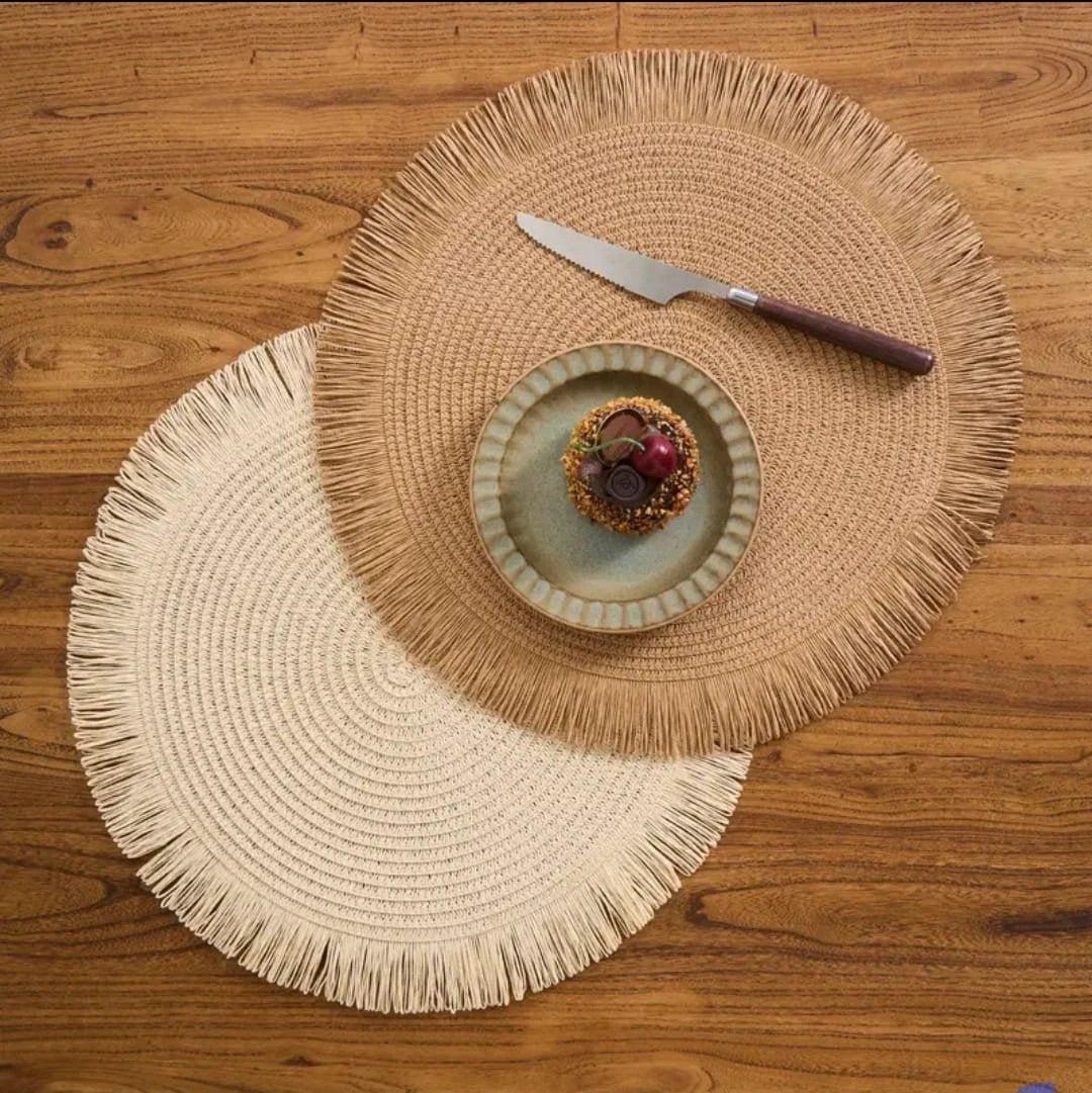High Quality Woven Round Placemats Durable and Stylish Placemat Placemats