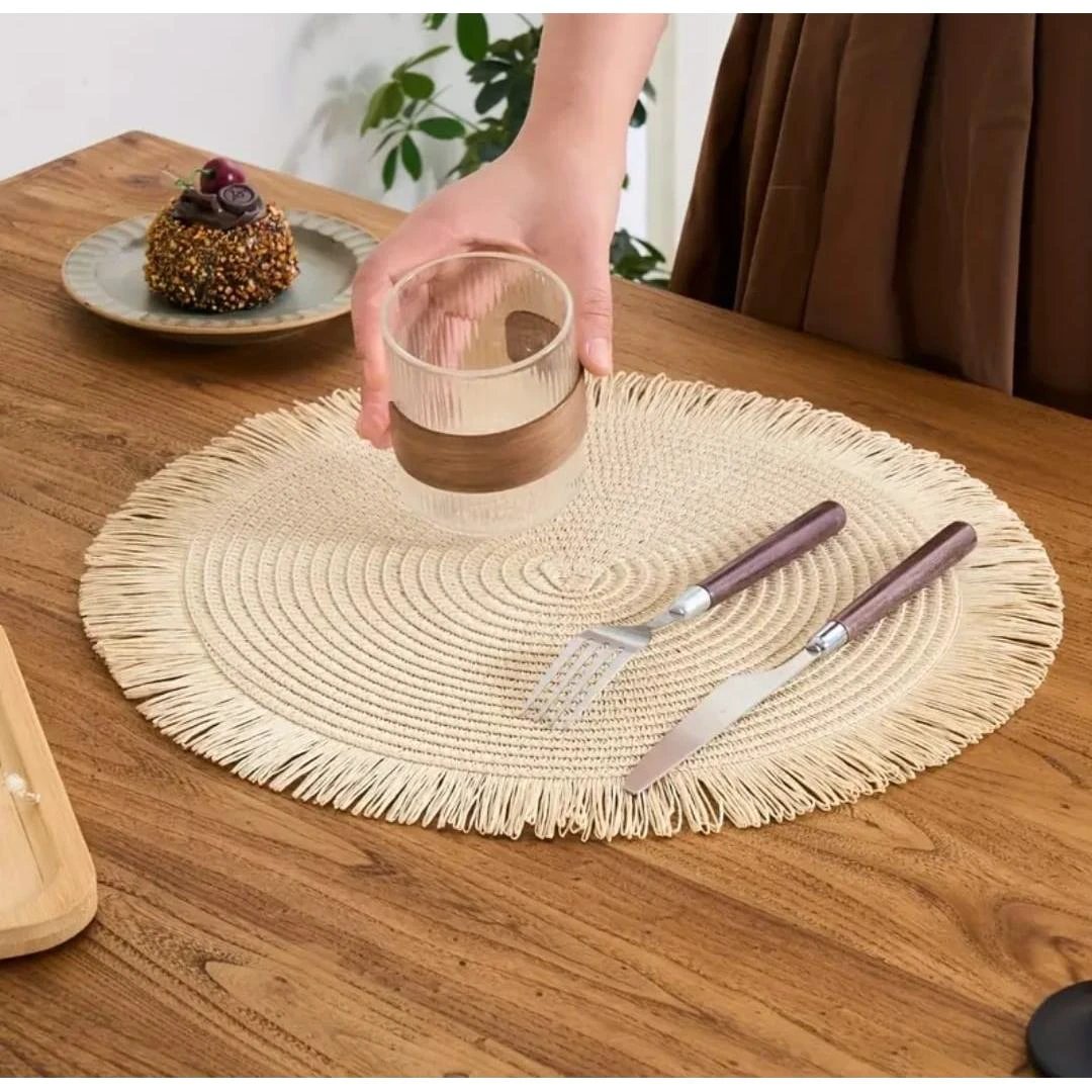 High Quality Woven Round Placemats Durable and Stylish Placemat Placemats
