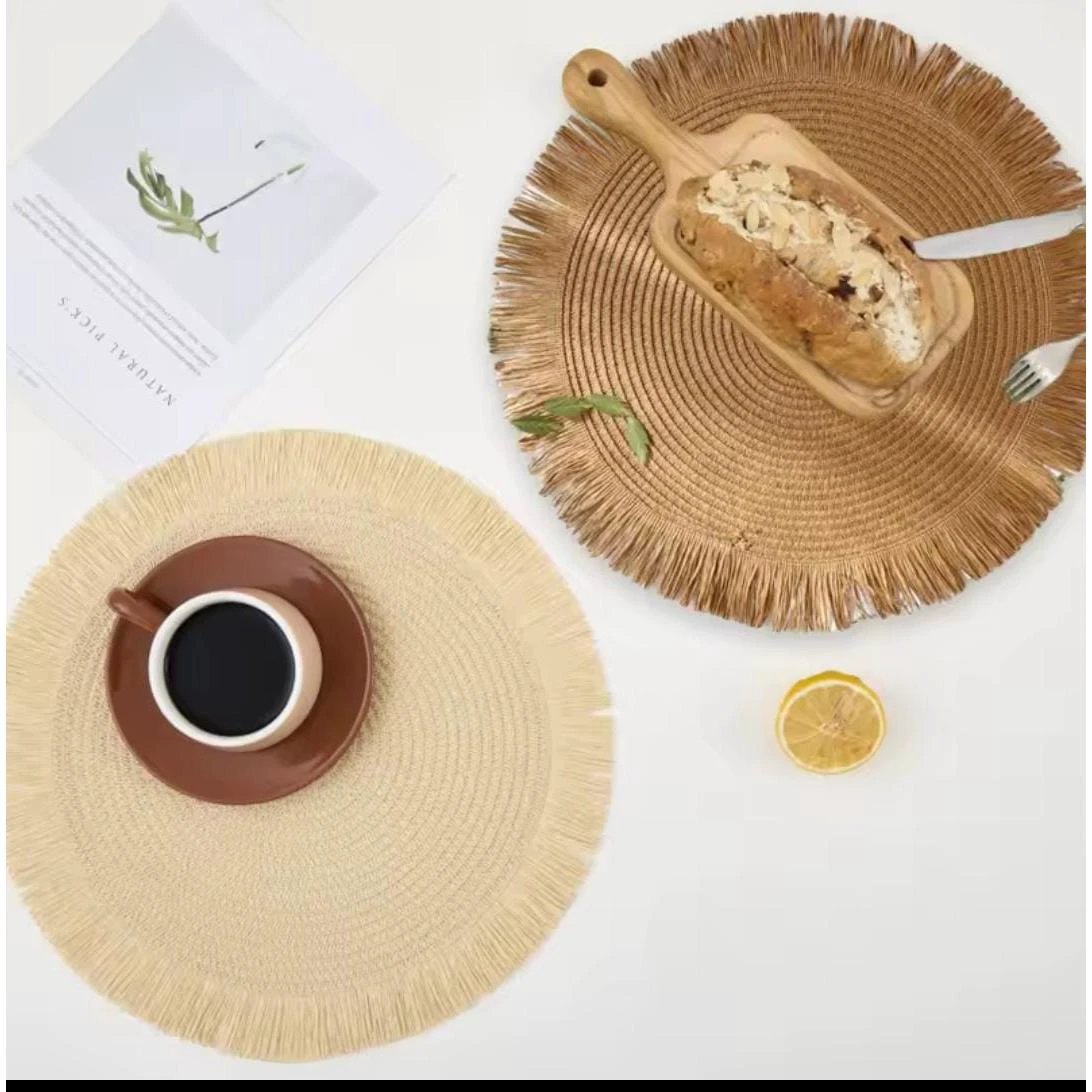 High Quality Woven Round Placemats Durable and Stylish Placemat Placemats