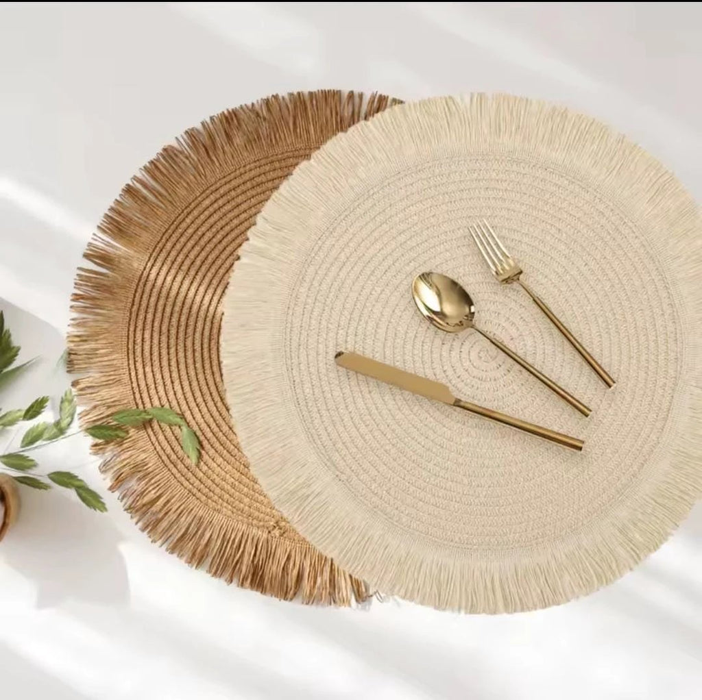 High Quality Woven Round Placemats Durable and Stylish Placemat Placemats