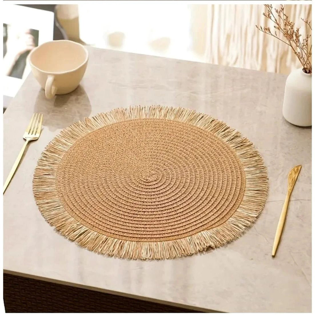 High Quality Woven Round Placemats Durable and Stylish Placemat Placemats