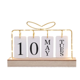 High quality iron Desktop Calendar with LED Light Office Supplies Calendars, Organizers & Planners