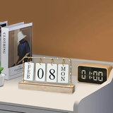 High quality iron Desktop Calendar with LED Light Office Supplies Calendars, Organizers & Planners