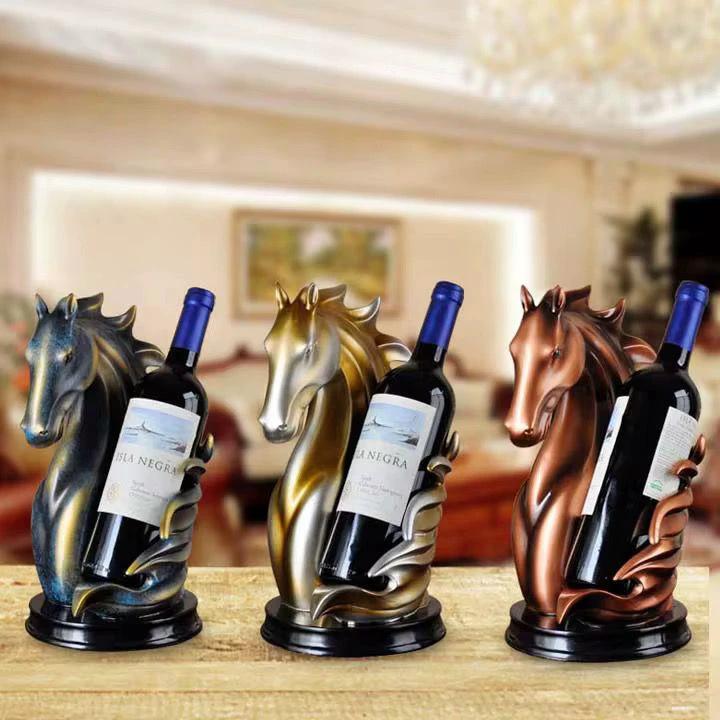Horse Head Wine Rack Barware Wine Bottle Holders