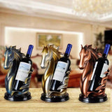 Horse Head Wine Rack Barware Wine Bottle Holders