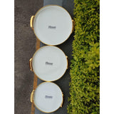 House Household and Aesthetic" Luxurious 3-Piece Tray Set