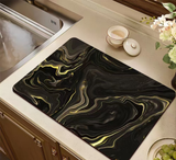 Marble Anti Skid Kitchen Drain Mat Quick-Dry Absorbent Pad for Tableware & Coffee Station Multipurpose Floor or Sink Mat