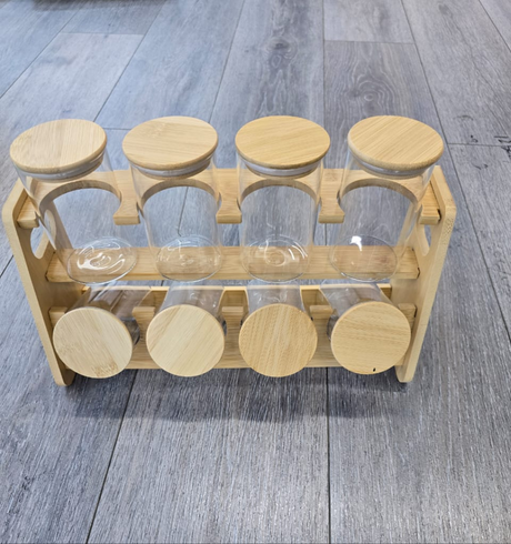 Furaha finds 8pc spice jars with stand