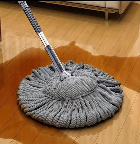 Extra Drag Fibre Rope Mop with 128cm Extension and Stainless Steel Rod- Furaha Finds Kenya