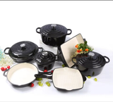 Heavy Duty Enamel Cast Iron Cooking Pots Casseroles, Frying Pan, Grill Pan & Baking Tray in Multiple Colours