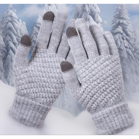 High Quality Warm Winter Touch Screen Gloves for Men and Women Stretchable and Knitted- Furaha Finds Kenya