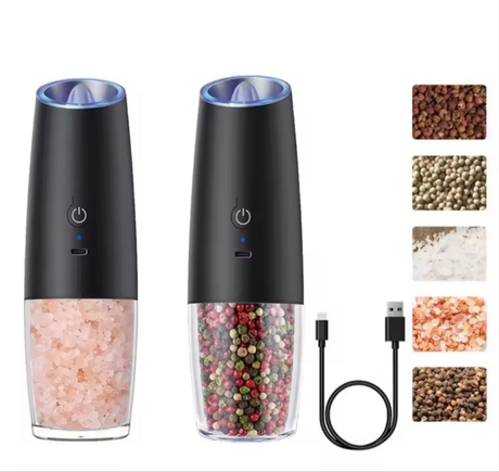 Rechargeable Electric salt and pepper Grinder Gravity Sensor & Adjustable Coarseness- Furaha Finds Kenya