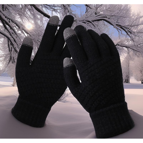 High Quality Warm Winter Touch Screen Gloves for Men and Women Stretchable and Knitted- Furaha Finds Kenya