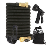 Furaha Finds telescopic hose and water gun kit expandable and durable with high-quality ABS plastic aluminium and 5000D polyester braiding