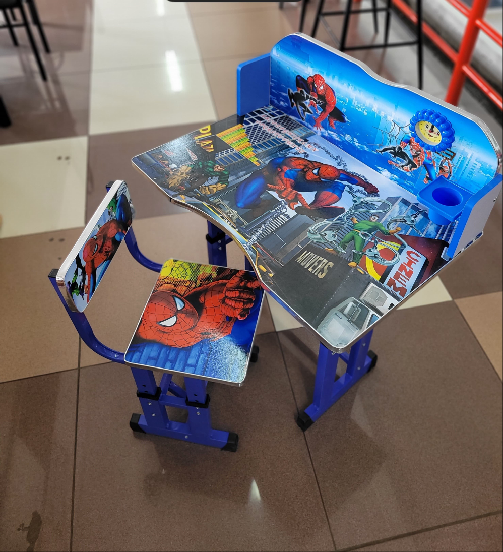 Frozen Themed Kids Study Desk and Chair Set with Storage