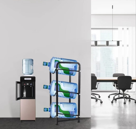 Furaha Finds 3Tier Water Bottle Holder Rack  Heavy Duty Carbon Steel, Rust Proof, Space Saving Design