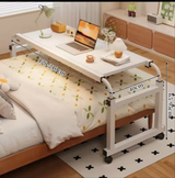 Adjustable Over Bed Laptop Desk Ergonomic Study Table with Wheels, Height & Length Adjustable (140–230cm)