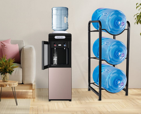 Furaha Finds 3Tier Water Bottle Holder Rack  Heavy Duty Carbon Steel, Rust Proof, Space Saving Design