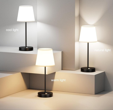 Furaha Finds Cordless LED Rechargeable Table Lamp – Portable, modern dimmable lighting