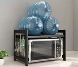 Metallic Microwave Stand for Kitchen Countertop Storage and Organization- Furaha Finds Kenya
