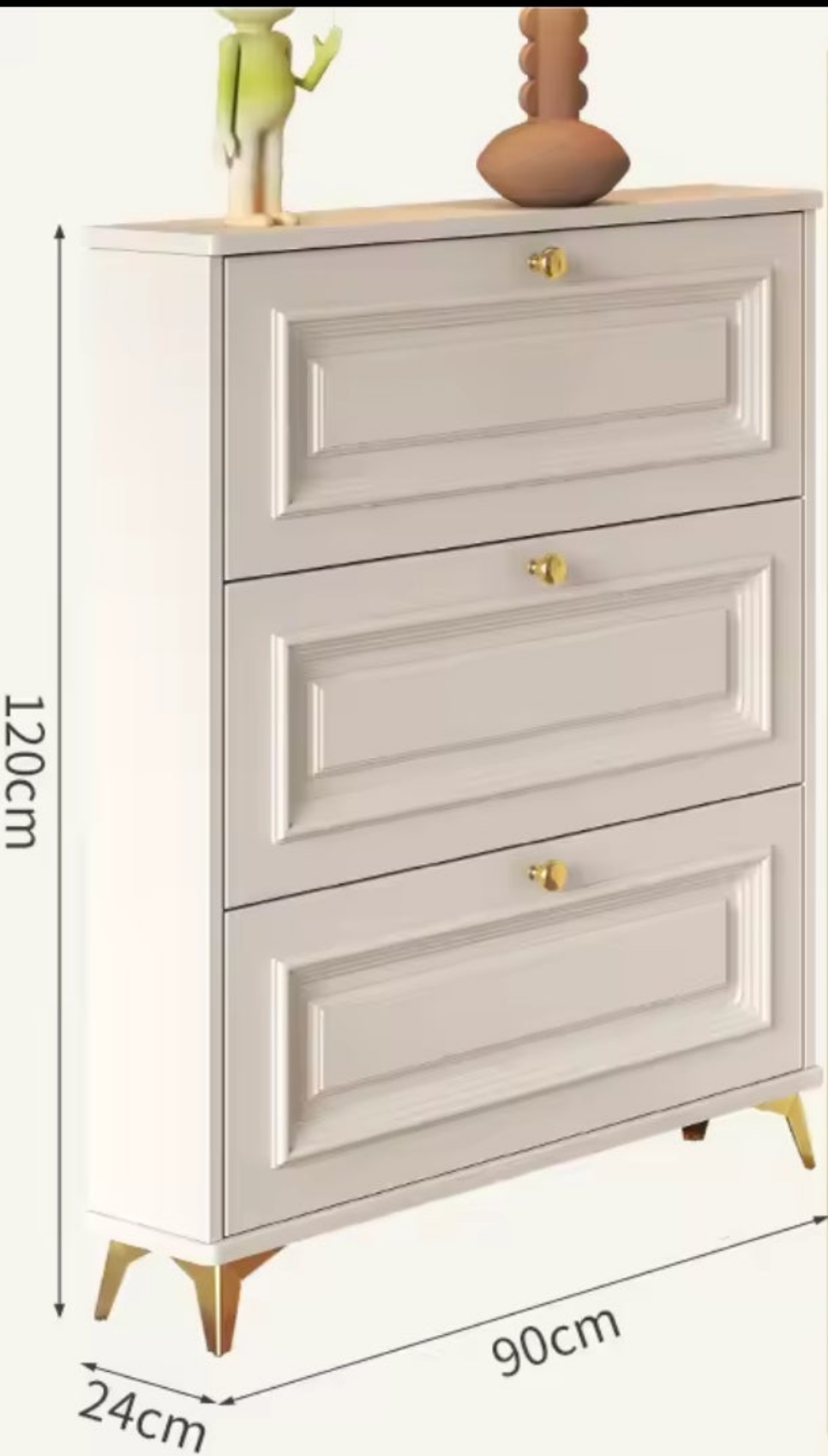Modern Luxury Bucket Flip Shoe Cabinet Space Saving Multi-Layer Rack