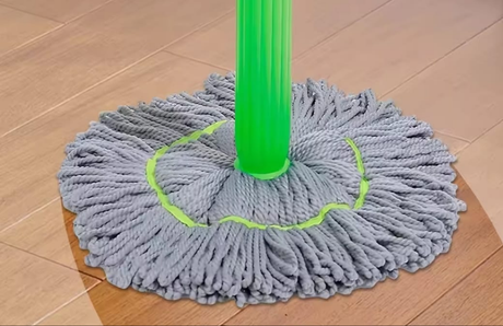 360 degrees Rotating Self Wringing Bamboo Twist Mop Microfiber, Retractable & No Bend Design- Furaha Finds Kenya