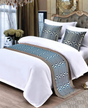 Furaha Finds bed runner with throw pillows cases 