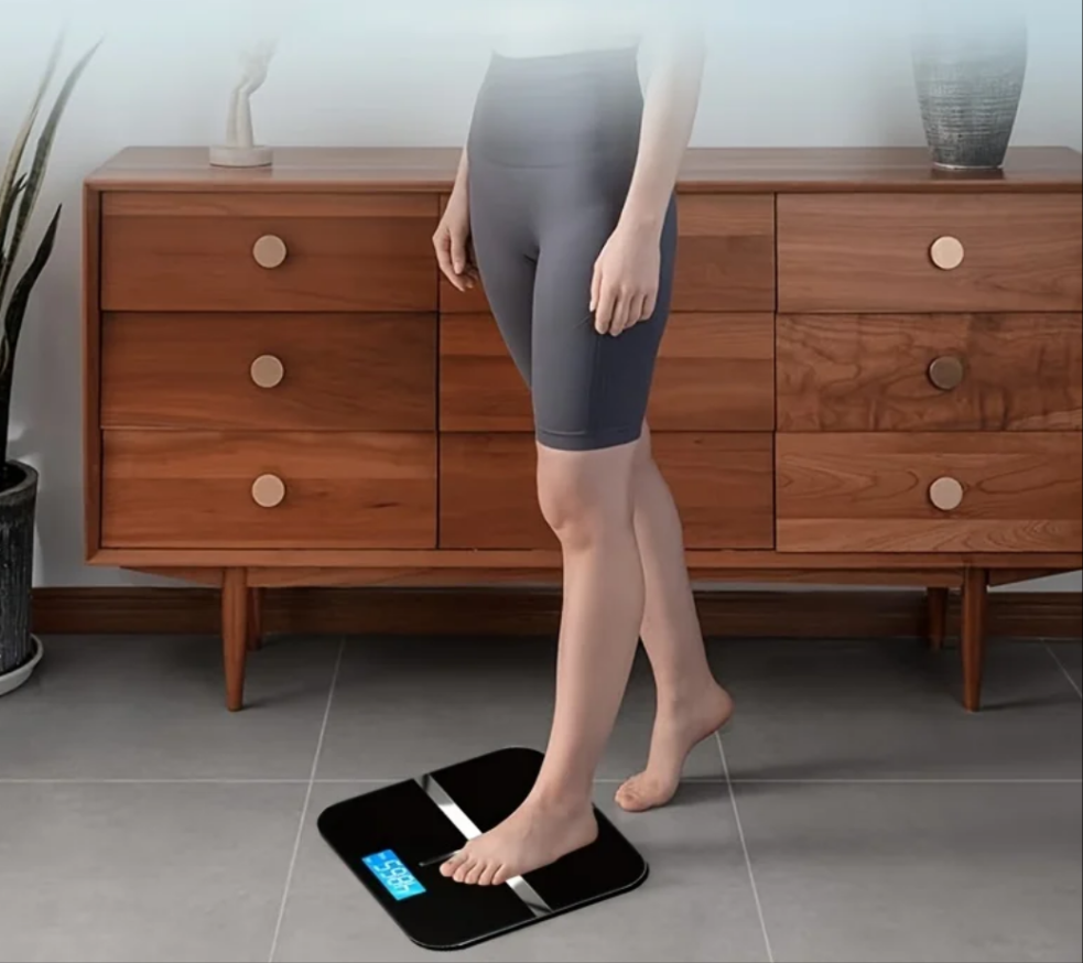 Smart Digital Electronic Body Scale USB Rechargeable with LCD Display
