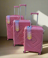 Unbreakable Rubber PP 3-in-1 Suitcase Set – Lightweight, Stylish & Secure
