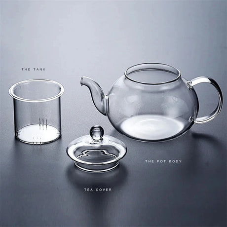 ZenClear Japanese-Style Borosilicate Glass Teapot- Furaha Finds Kenya