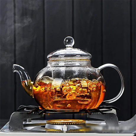 ZenClear Japanese-Style Borosilicate Glass Teapot- Furaha Finds Kenya