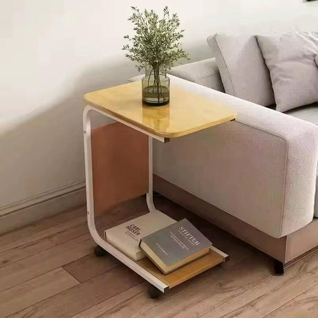 2 Layer Trolley with Matching Insert Pocket Side Stool Table – 58 × 36 × 4.5 cm Side table Carts