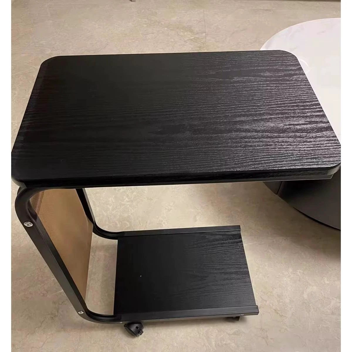 2 Layer Trolley with Matching Insert Pocket Side Stool Table – 58 × 36 × 4.5 cm Side table Carts