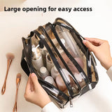 3-Piece Waterproof Travel Bag Set – Multipurpose Pouches for Toiletries, Makeup & Wet Clothes