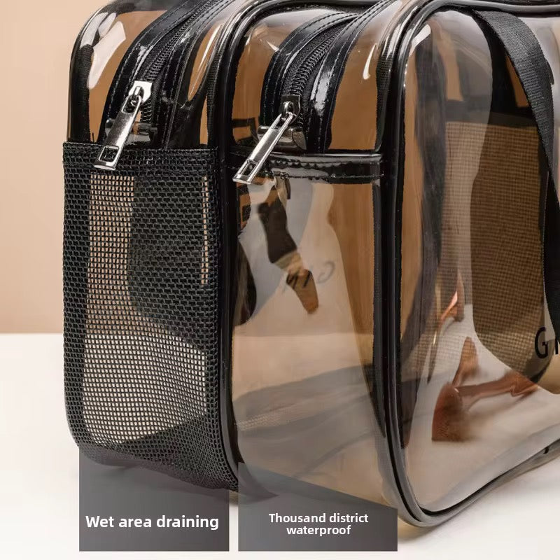 3-Piece Waterproof Travel Bag Set – Multipurpose Pouches for Toiletries, Makeup & Wet Clothes