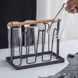 Luxury Iron Cup Glass Holder Rack- Furaha Finds Kenya