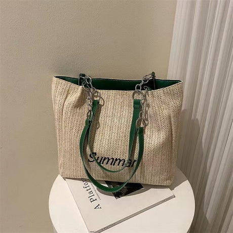Retro Straw Woven Summer Tote Bag /Your Perfect Summer Companion
