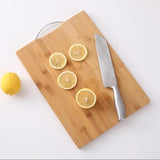 Heavy Wooden Chopping Board with Metallic Handle | 36x28cm | Durable Cutting Board for Kitchen Use