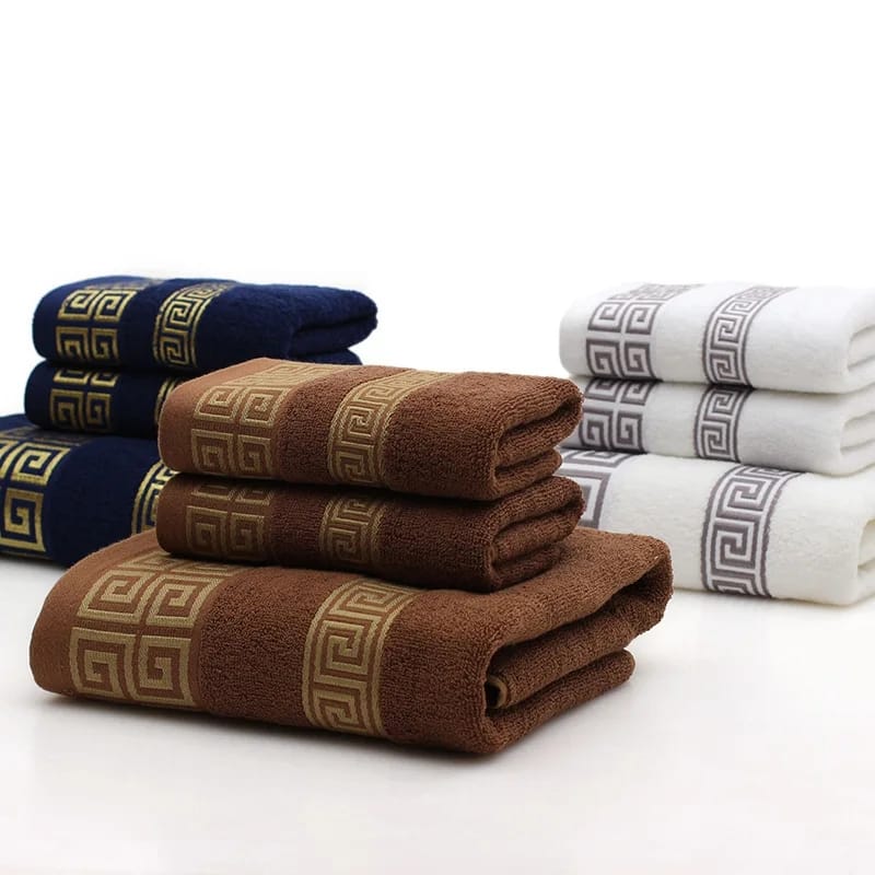 Furaha Finds 3-Piece Cotton Bath Towels Set