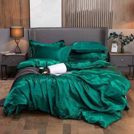 Luxury Mulberry Silk Duvet Cover Set – 100% Premium Silk Bedding