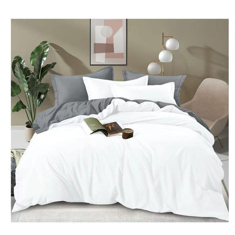 Plain Double-Sided Color Cotton Duvet Cover Set Soft & Breathable
