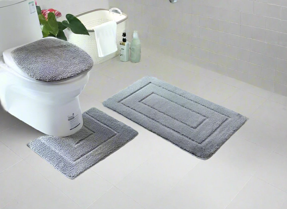 Furaha Finds 3pcs toilet mat set 