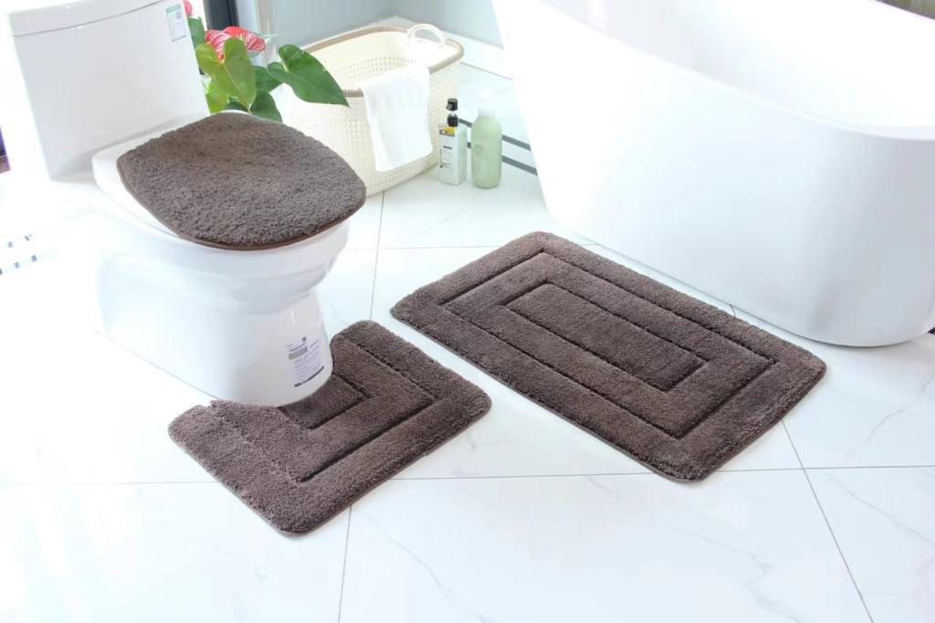 Furaha Finds 3 PC's toilet mat set 