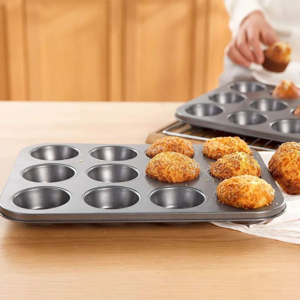 Furaha Finds 12-Hole Cupcake Baking Tin 