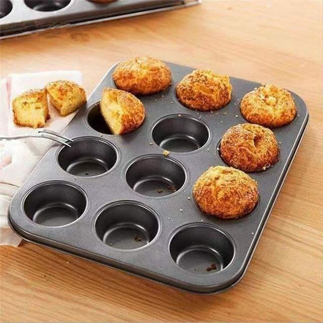 Furaha Finds 12-Hole Cupcake Baking Tin 