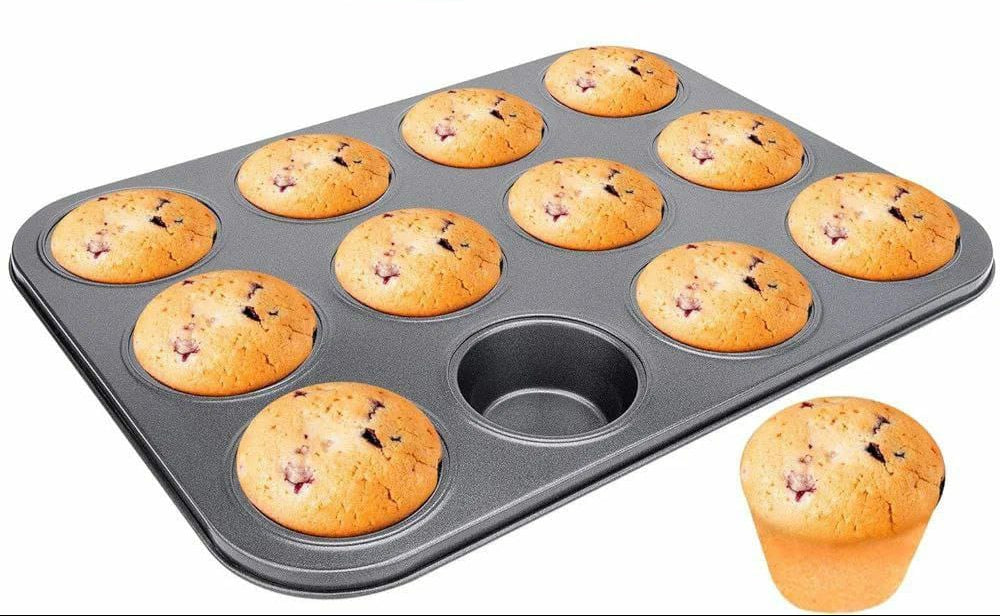 Furaha Finds 12-Hole Cupcake Baking Tin 